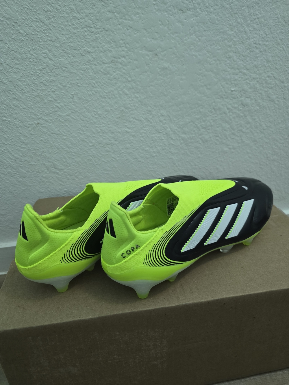 Adidas Copa Pure 3 Elite Laceless Neon Yellow Soccer Cleats